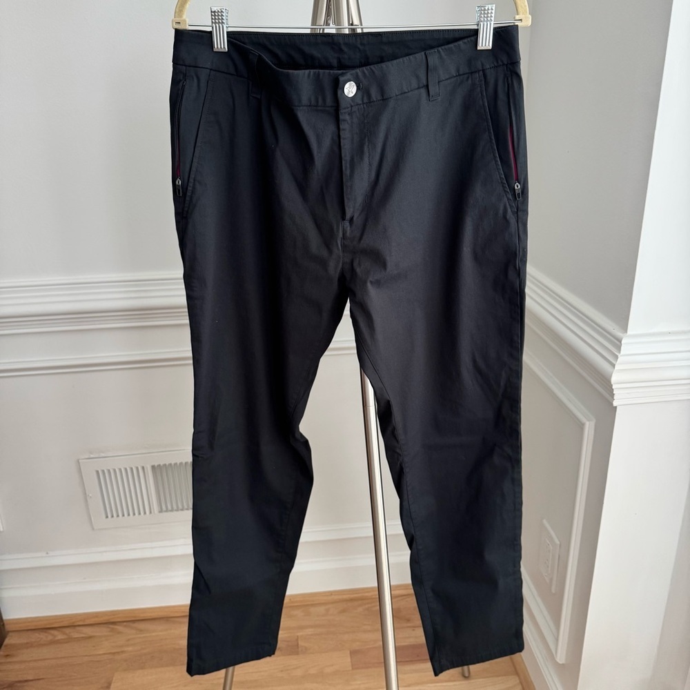 Birddogs Mens Black Stretch Chino Golf Pants 34x30